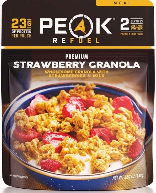 Peak Refuel Strawberry Granola | Premium Freeze Dried Camping Food