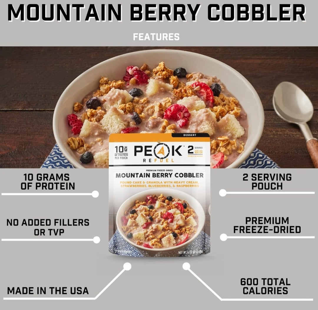 Peak Refuel Mountain Berry Cobbler