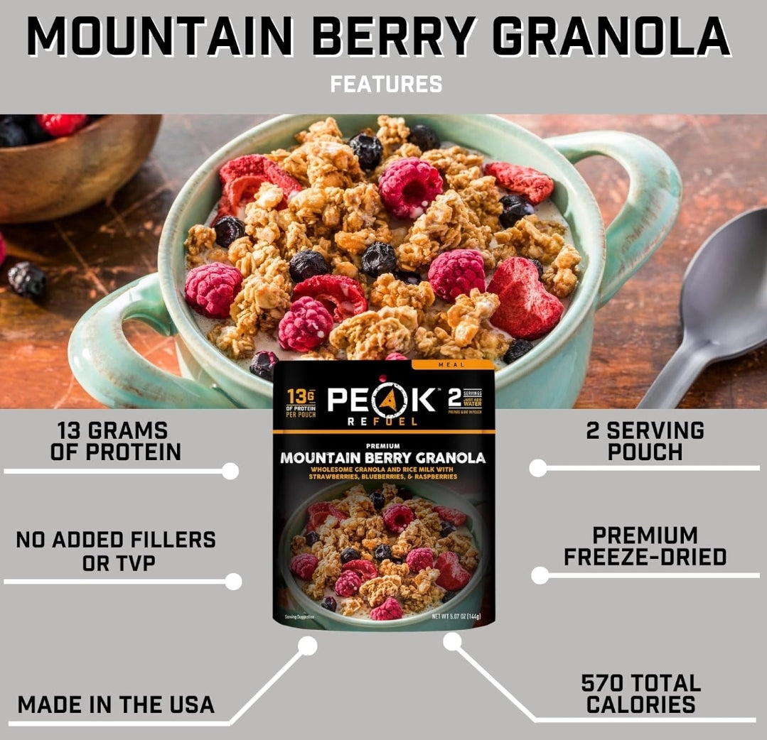 Peak Refuel Mountain Berry Granola